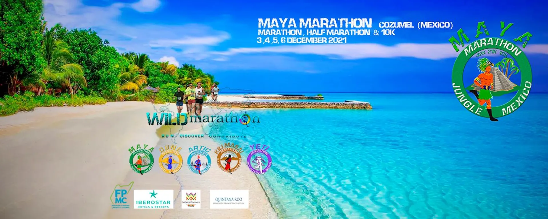 Maya Marathon. Run in the jungle